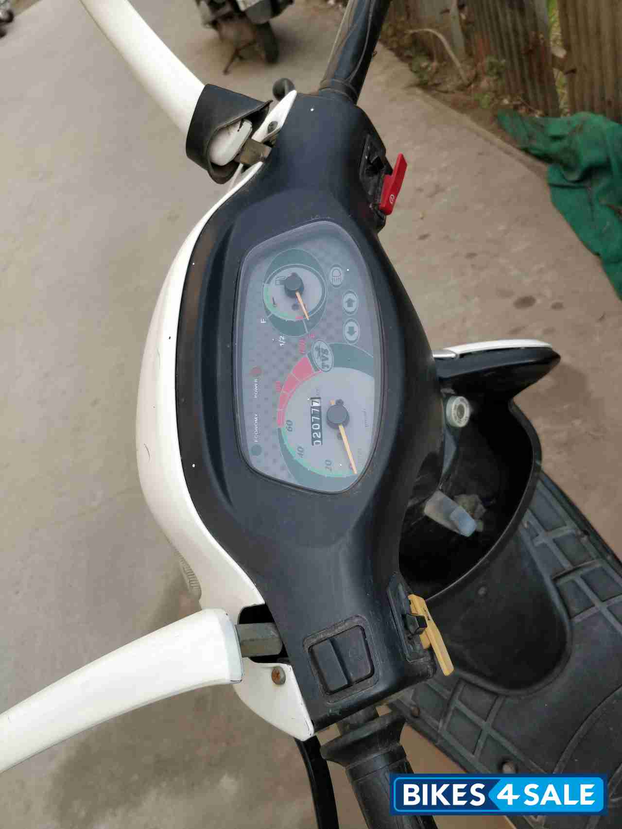 White And Pink TVS Scooty Pep Plus