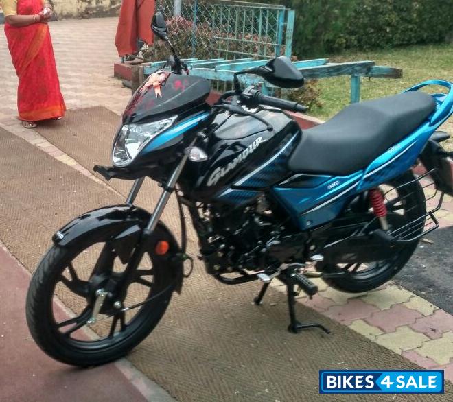 Black And Blue Hero Glamour 125