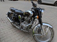 Black Royal Enfield Classic Chrome