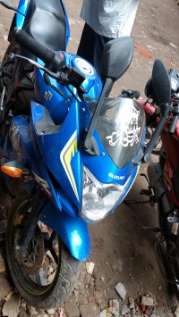 Blue Suzuki GS 150R