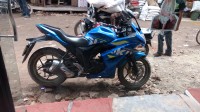 Blue Suzuki GS 150R