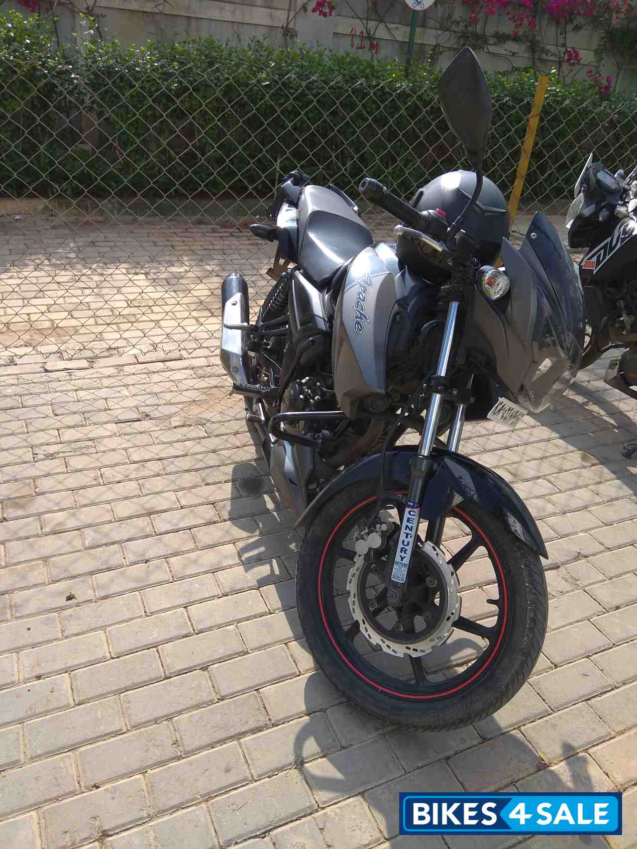 Grey-black TVS Apache RTR 160