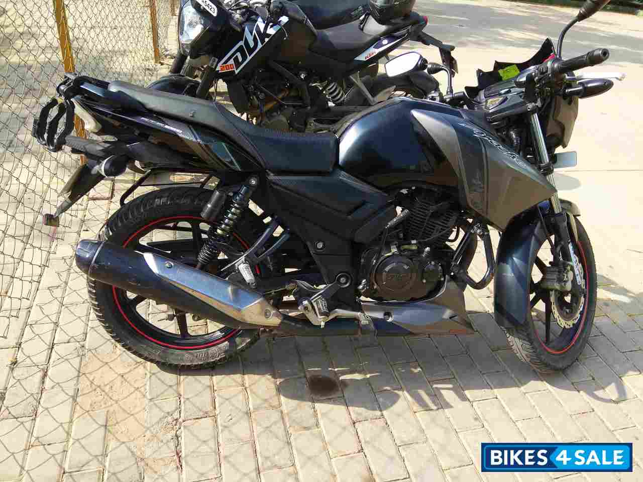 Grey-black TVS Apache RTR 160
