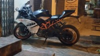 White And Orange KTM RC 390