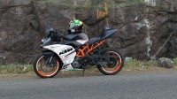 White And Orange KTM RC 390