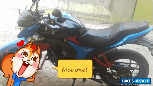 Blue Black Suzuki Gixxer 150