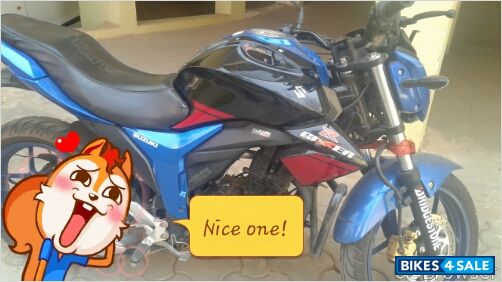 Blue Black Suzuki Gixxer 150