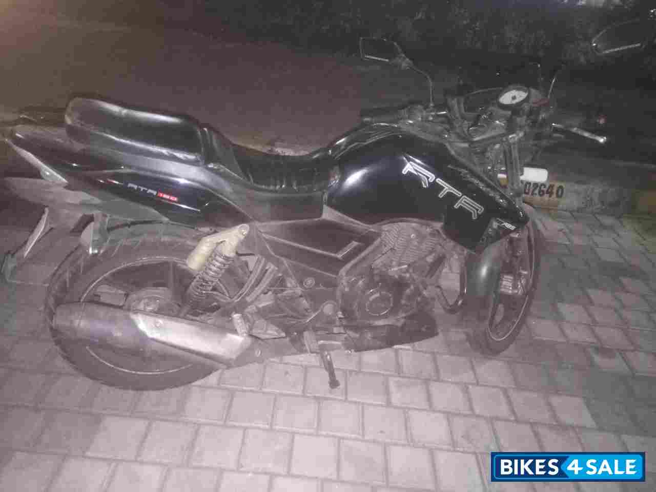 Black TVS Apache RTR 180 ABS