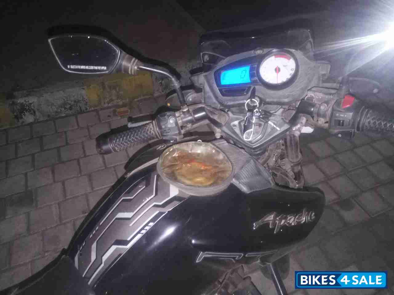 Black TVS Apache RTR 180 ABS