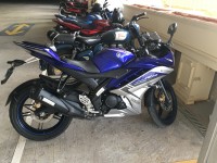 Blue Yamaha YZF R15 V2