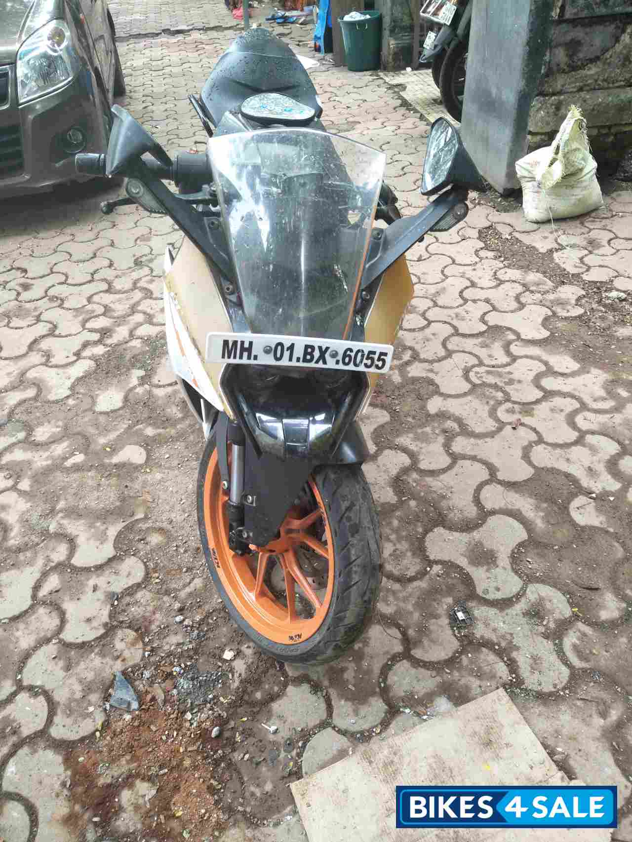 White And Orange KTM RC 390