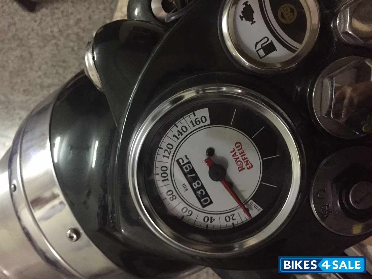 Silver Dark Green Royal Enfield Classic Chrome