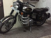 Silver Dark Green Royal Enfield Classic Chrome