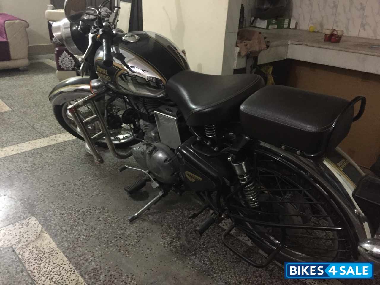 Silver Dark Green Royal Enfield Classic Chrome