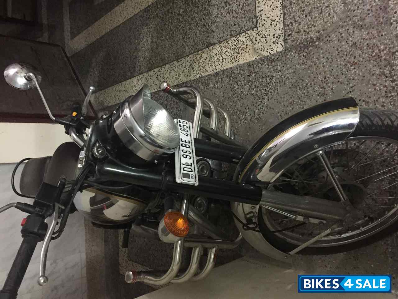 Silver Dark Green Royal Enfield Classic Chrome