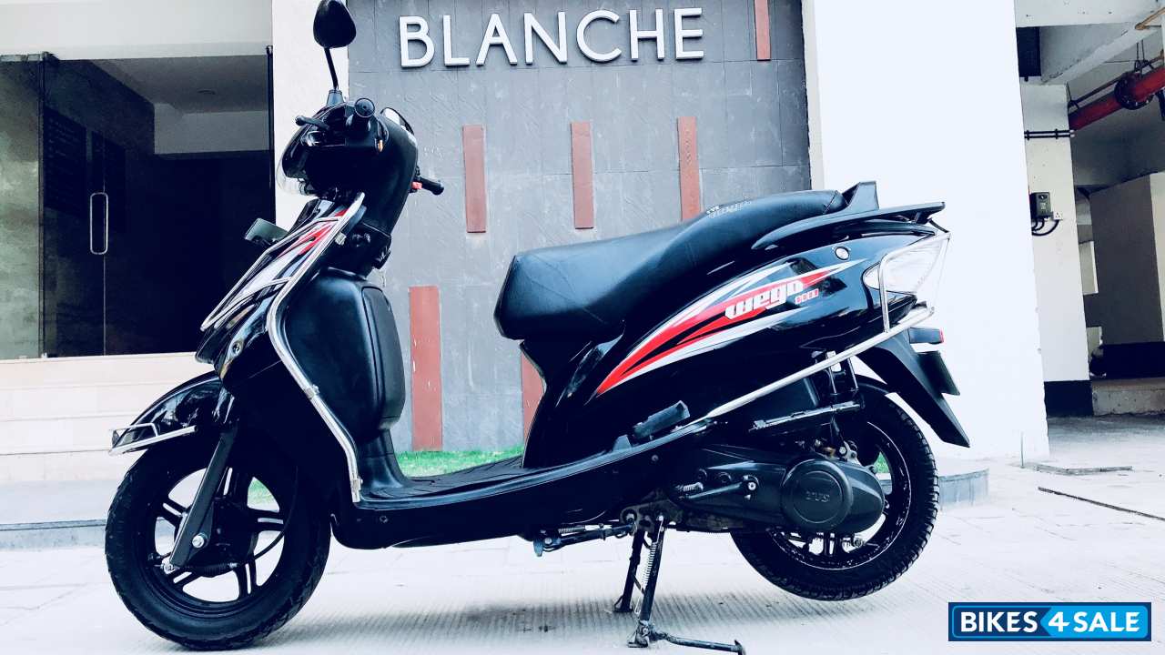 Used 2015 model TVS Wego for sale in Pune. ID 164535. Black colour Bikes4Sale
