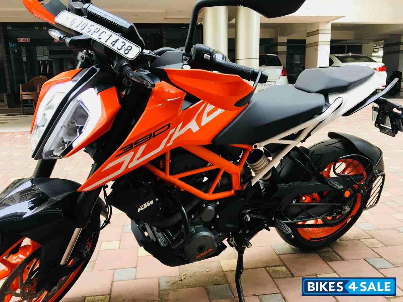 Orange KTM Duke 390