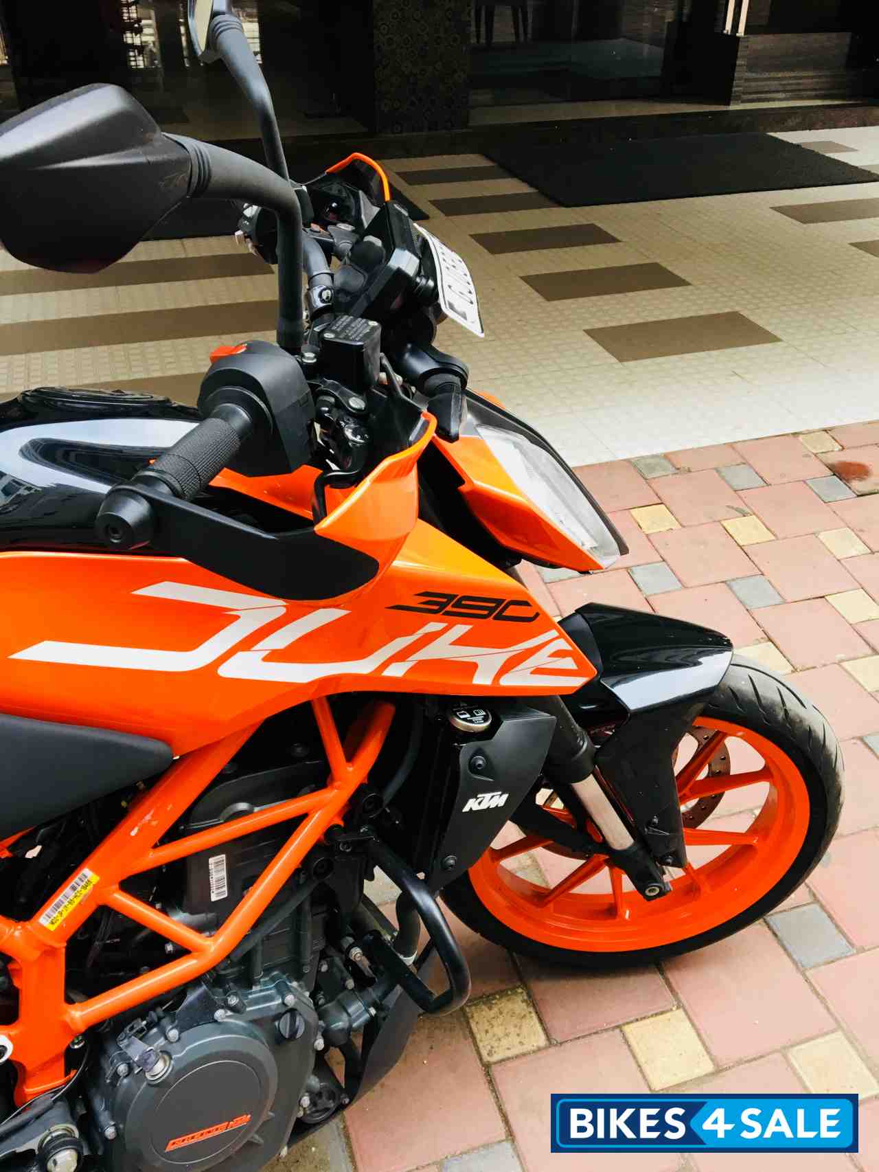 Orange KTM Duke 390