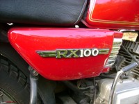 Red Yamaha RX 100