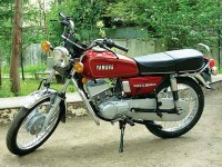 Red Yamaha RX 100