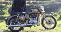 Brown Royal Enfield Classic Desert Storm