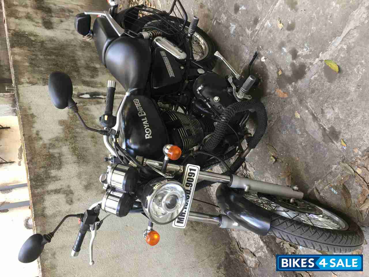 Matt Black Royal Enfield Thunderbird 350