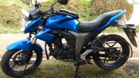 Blue Suzuki Gixxer 150