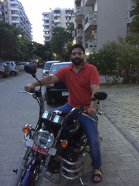 Blue Royal Enfield Thunderbird 500