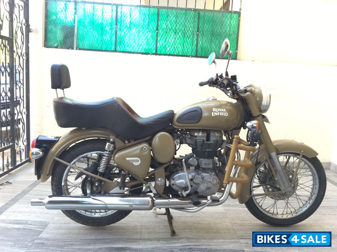 Beige Royal Enfield Classic Desert Storm