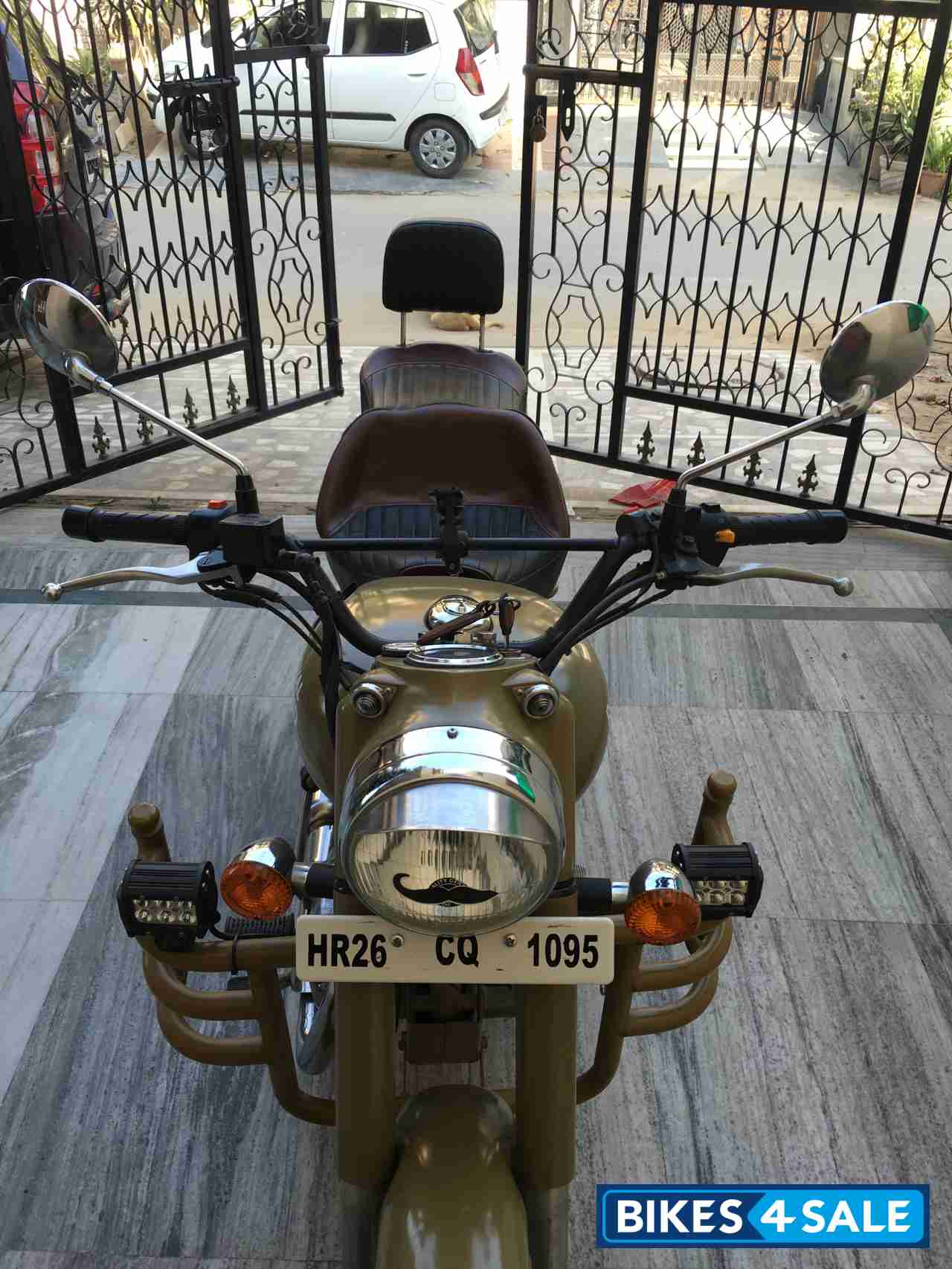 Beige Royal Enfield Classic Desert Storm