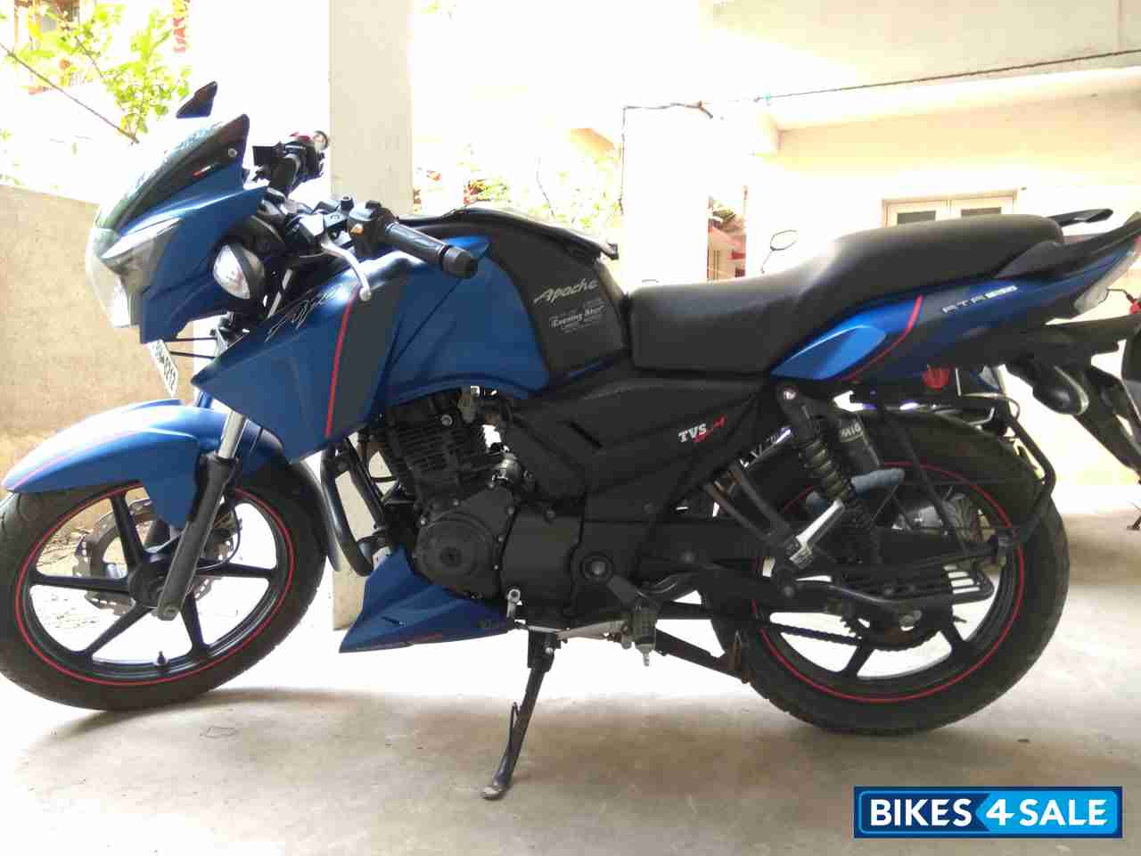 Matt Blue TVS Apache RTR 160