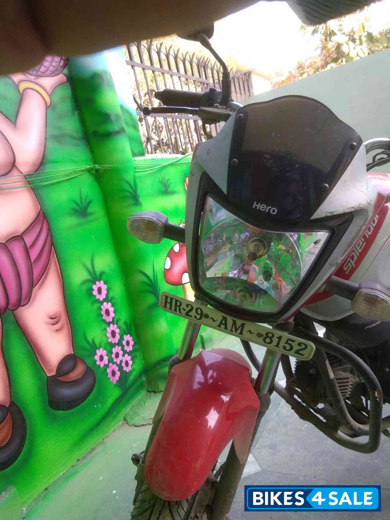 Red And Silver Hero Splendor iSmart