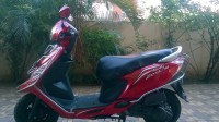 Red TVS Scooty Zest