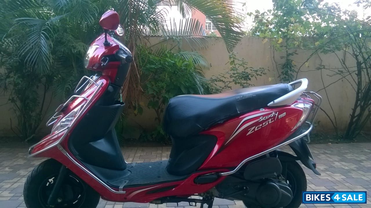 Red TVS Scooty Zest
