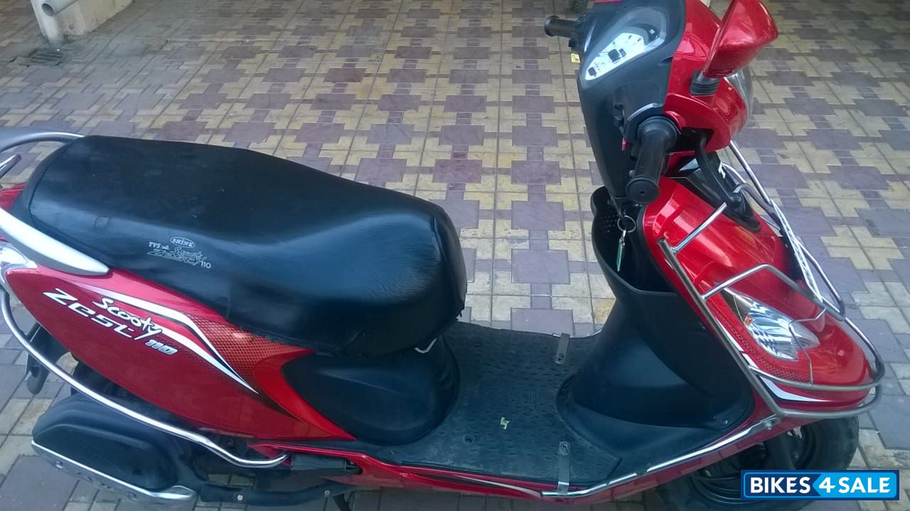 Red TVS Scooty Zest