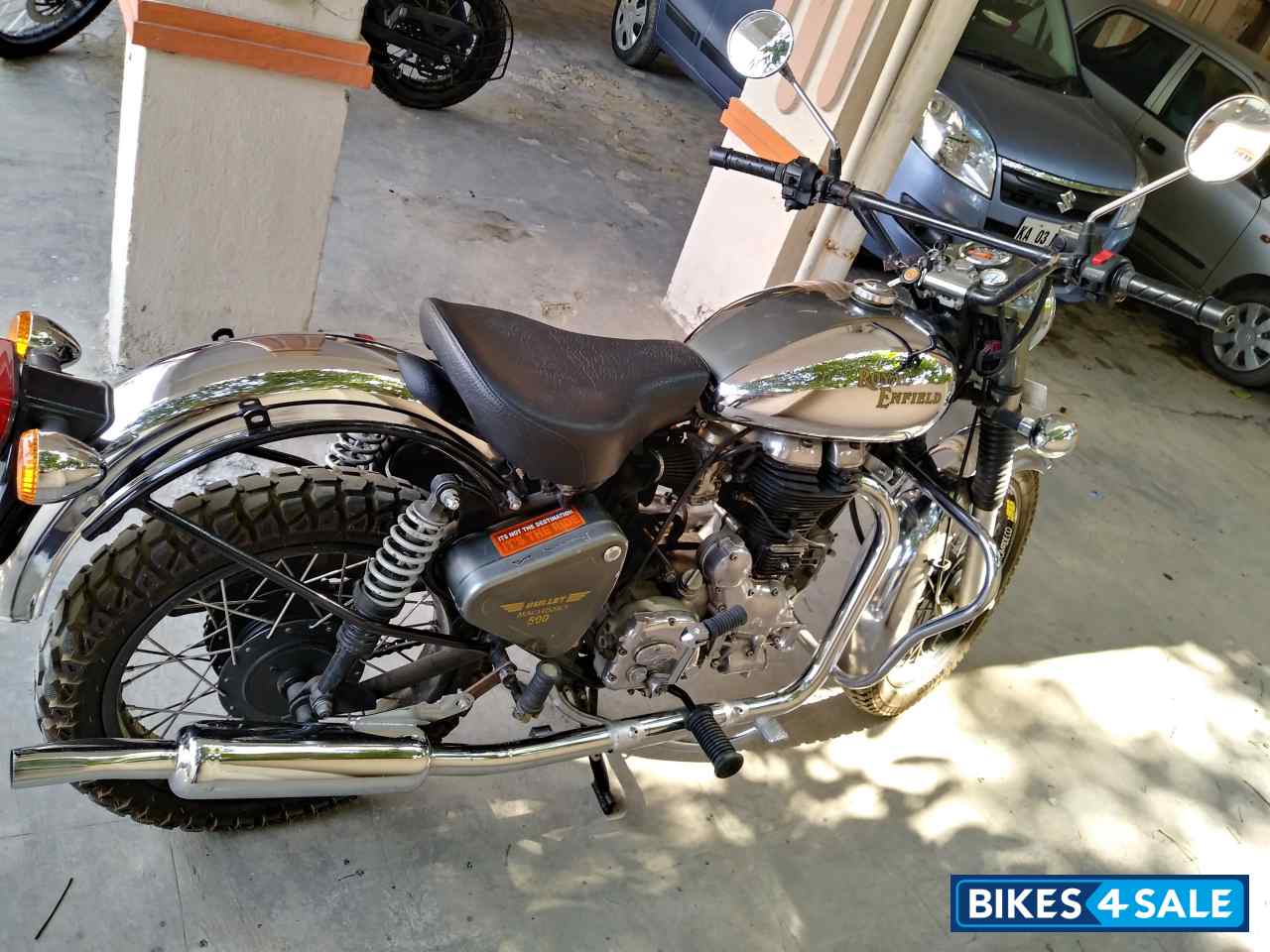 Green Chrome Royal Enfield Bullet Machismo A500 Green Chrome Royal Enfield Bullet Machismo A500