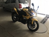 Yellow Bajaj Pulsar RS 200 ABS