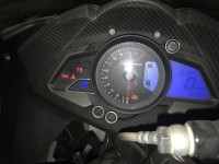 Blue And White Bajaj Pulsar RS 200 ABS