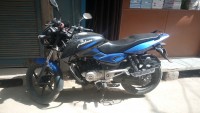 Black Blue Bajaj Pulsar 150 DTSi