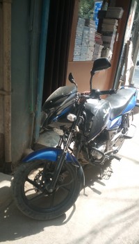 Black Blue Bajaj Pulsar 150 DTSi