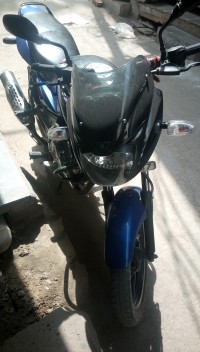 Black Blue Bajaj Pulsar 150 DTSi