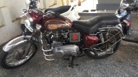 Red And Silver Black Royal Enfield Bullet Diesel Taurus