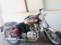 Red And Silver Black Royal Enfield Bullet Diesel Taurus