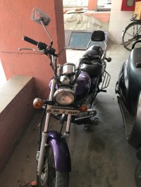 Purple Bajaj Eliminator