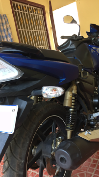 Matte Blue TVS Apache RTR 180