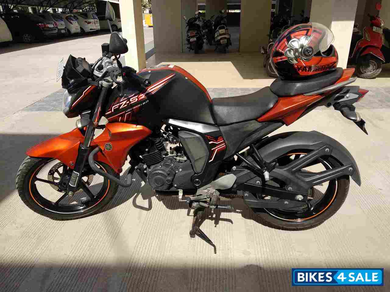 Molten Orange Yamaha FZ-S FI V2