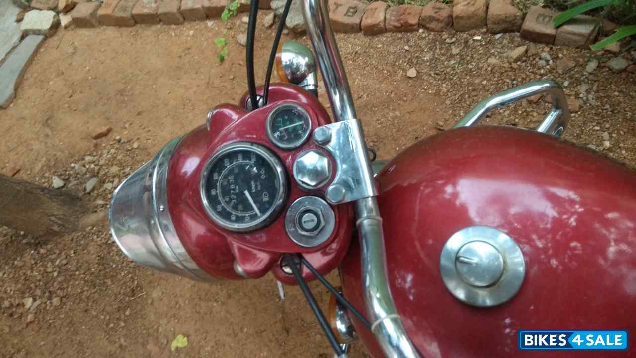 Red Royal Enfield Bullet Electra