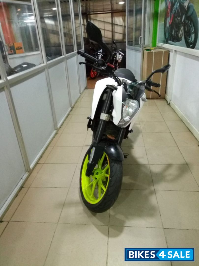 White KTM Duke 390