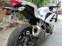 White Kawasaki Ninja 300R