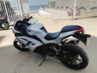 White Kawasaki Ninja 300R